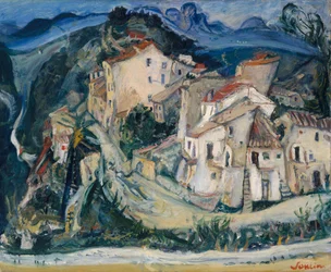 Utsikt över Cagnes, ca 1924-25