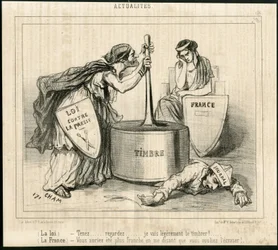Illustration av Cham (1819-1879) i Le Charivari