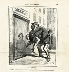 Illustration av Cham (1819-1879) i Le Charivari