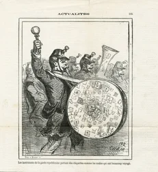 Illustration av Cham (1819-1879) i Le Charivari