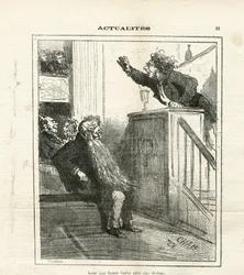 Illustration av Cham (1819-1879) i Le Charivari