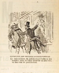 Poliskommissarien kräver adressen till modellerna för att få dem begravda..., 1877.