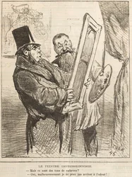 Den impressionistiska målaren: Men dessa är liktoner..., 1877.