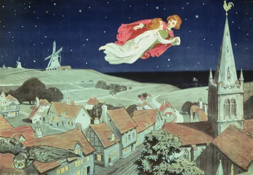 Affisch som annonserar den första produktionen av J.M. Barries "Peter Pan", Duke of York