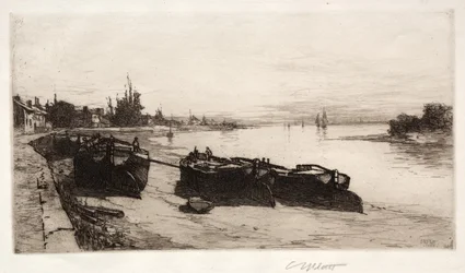 Mud Boats on Themsen, 1883.