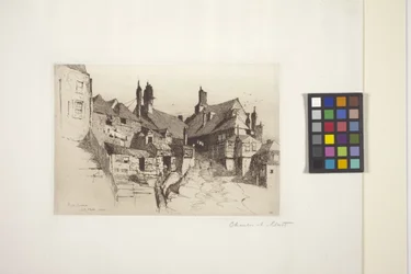 Rye, Sussex (etsning på papper)