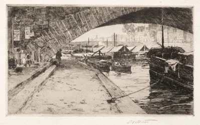 Under Pont Marie, Paris, 1887.