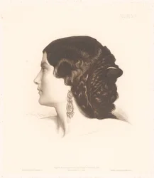 Porträtt av en italiensk kvinna Nonna (titel på objekt) Porträtt av italienska kvinnor (serietitel)