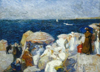 På stranden, Dieppe; På stranden, Dieppe, 1907