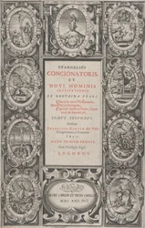 Frontispice för den evangeliska predikanten och den nya människans institution, 1622.