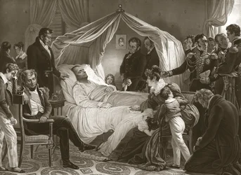 Napoleon på sin dödsbädd, 5 maj 1821