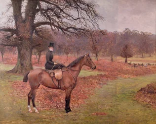 Lady Mabel Bridgeman på Claribel, 1885
