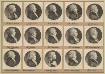 Saint-Mémin samling av porträtt, grupp 12