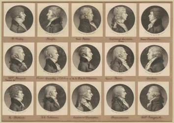 Saint-Mémin samling av porträtt, grupp 18