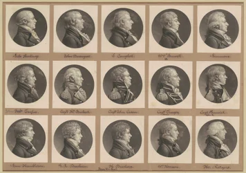 Saint-Mémin samling av porträtt, grupp 34