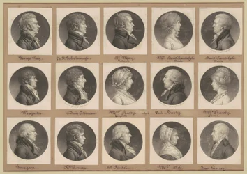 Saint-Mémin samling av porträtt, grupp 36