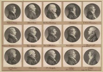 Saint-Mémin samling av porträtt, grupp 37