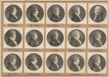 Saint-Mémin samling av porträtt, grupp 41