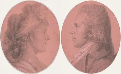Porträtt av Georges Arnold Fitzwilliam och porträtt av Eleanor Ramsay Fitzwilliam; ett par