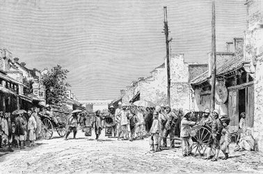 Franskt residens i Hanoi, 1884
