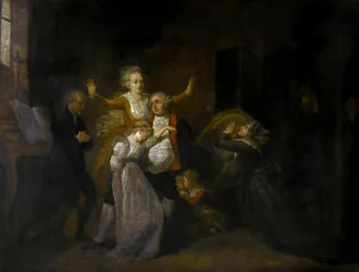 Farväl till Ludvig XVI av hans familj i templet, 20 januari 1793