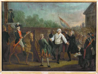 Ludvig XVI vid foten av giljotinen, 21 januari