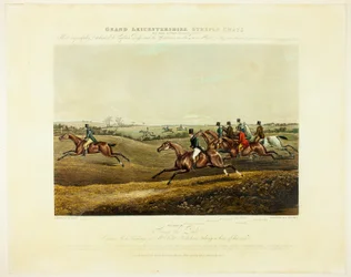 Går i takt, från The Grand Steeplechase över Leicestershire