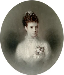 Porträtt av kejsarinnan Maria Feodorovna av Ryssland, 1890-talet