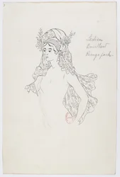 Holmès - Det svarta berget - kostymdesign av Charles Bianchini - 03(b). Ledieu, Bouillard, Reingspach, (damkör)