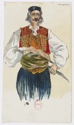 Holmès - Det svarta berget - kostymdesign av Charles Bianchini - 06. Choryphées