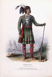 Asseola, en seminolledare, ca 1837-1844