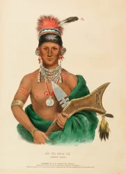 AP-PA-NOO-SE. SAUKIE CHIEF, från Historien om Nordamerikas indianstammar
