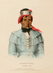 CHITTEE-YOHOLO. EN SEMINOLE-HÖVding, från Historien om Nordamerikas indianstammar