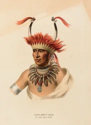 CHON-MON-I-CASE. AN OTTO HALF CHIEF, från Historia om indianstammarna i Nordamerika