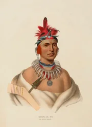 CHONO CA PE. AN OTTOE CHIEF, från Historien om Nordamerikas indianstammar