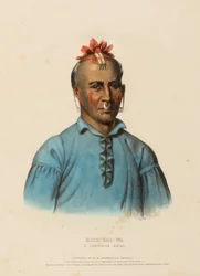 KISH-KAL-WA. A SHAWANOE CHIEF, från Historien om Nordamerikas indianstammar