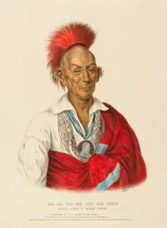 MA-KA-TAI-ME-SHE-KIA-KIAH, från Historien om Nordamerikas indianstammar