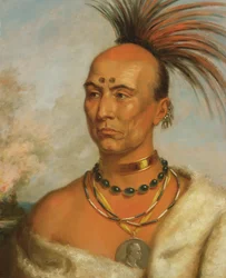 Makataimeshekiakiak (Black Hawk), omkring 1853