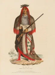 WA-NA-TA. STORHÖVEDARE FÖR SIOUX, från Historia om indianstammarna i Nordamerika