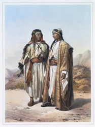 En Mahazi och en Soualeh-beduin, 1848
