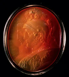 Cameo med Mars och Bellona, c1784