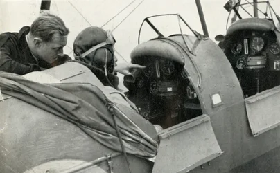 RAF-pilot lärde sig flyga under andra världskriget, 1941.