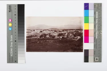 Orizaba Peak and Settlement, ca 1900 (albumintryck)