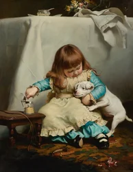 En gång biten, två gånger blyg, 1885.