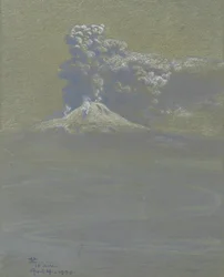En skur av aska på Ottaviano, 14 april 1906