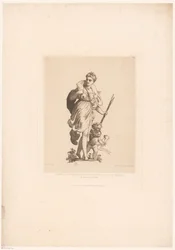 Diana na de jacht Fragment av dekorationen på speglar i badrummet hos H.M. Kejsarinnan på Elysée-palatset (titel på objektet) Modern Etchings: Original och opublicerade (serietitel)
