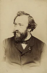 Porträtt av Adolphe Sax 1814-1894, ca 1860.