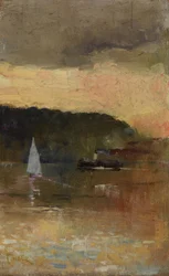 Solnedgång, Sydneys hamn