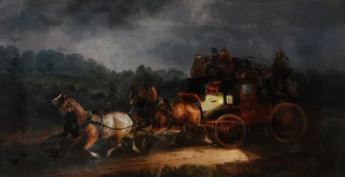 Leeds and London Royal Mail, ca 1835 (olja på duk)
