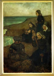 Au Pays de la Mer – Havets land – triptyk, högra panelen: De som är kvar